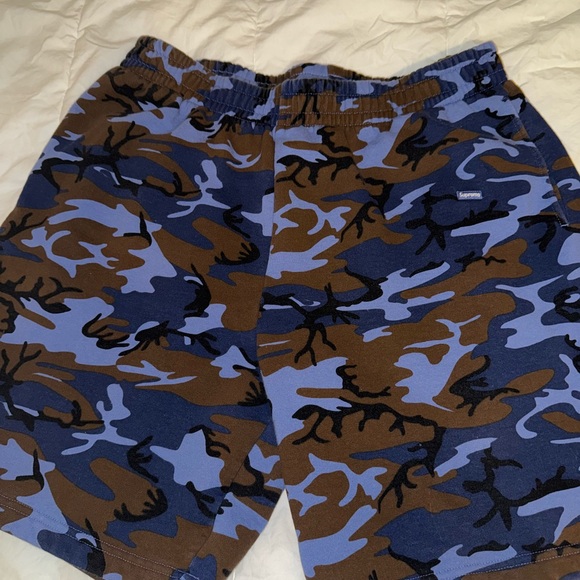 Supreme Blue and Brown Camo Shorts - Picture 1 of 5